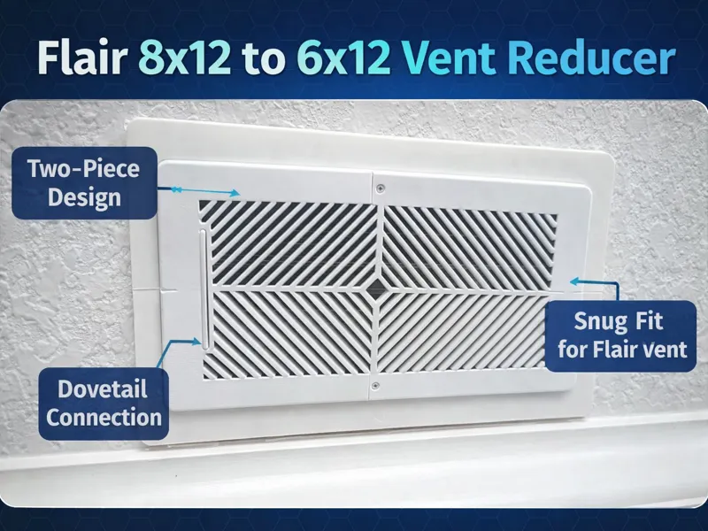Flair 8x12 to 6x12 Vent Reducer