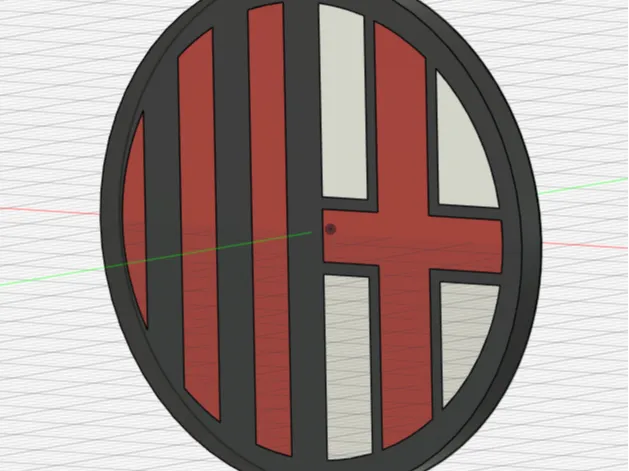 logo milan per elmetto 3m