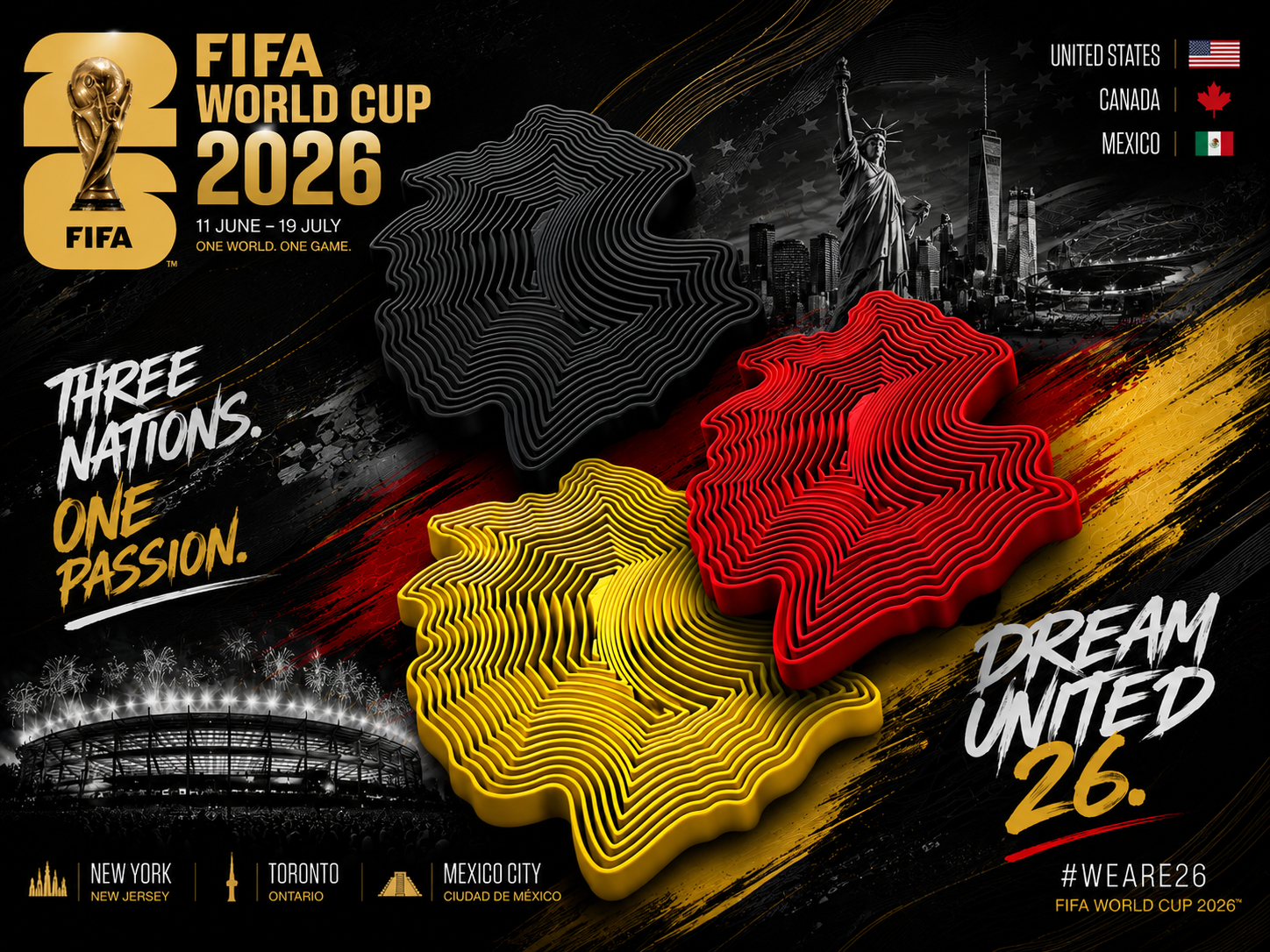 Deutschland Wave Fidget – WM 2026 Edition FIFA