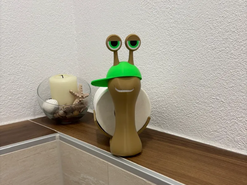 Toilettenpapierhalter (Schnecke cool)