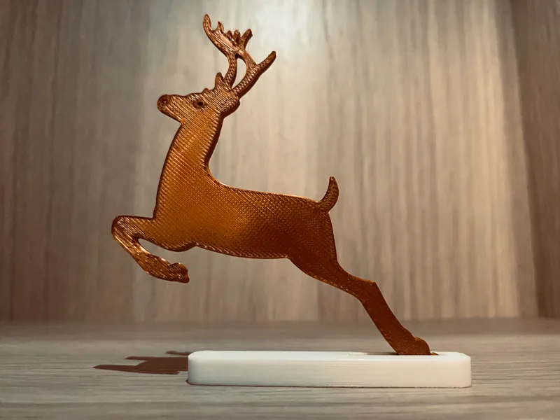 Christmas Deer Silhouette