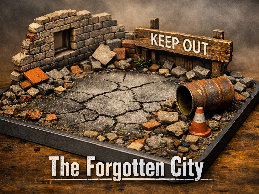 The Forgotten City - 3D Print base - Diorama