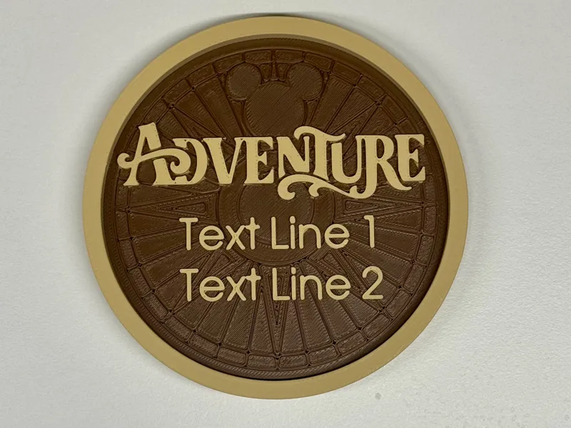 Disney Adventure Room Plaque Magnet