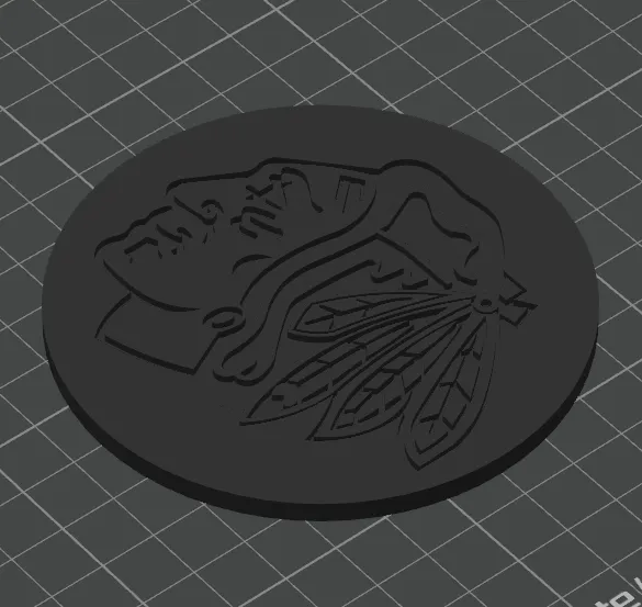 Chicago Blackhawks Coaster - Free 3D Print Model - MakerWorld