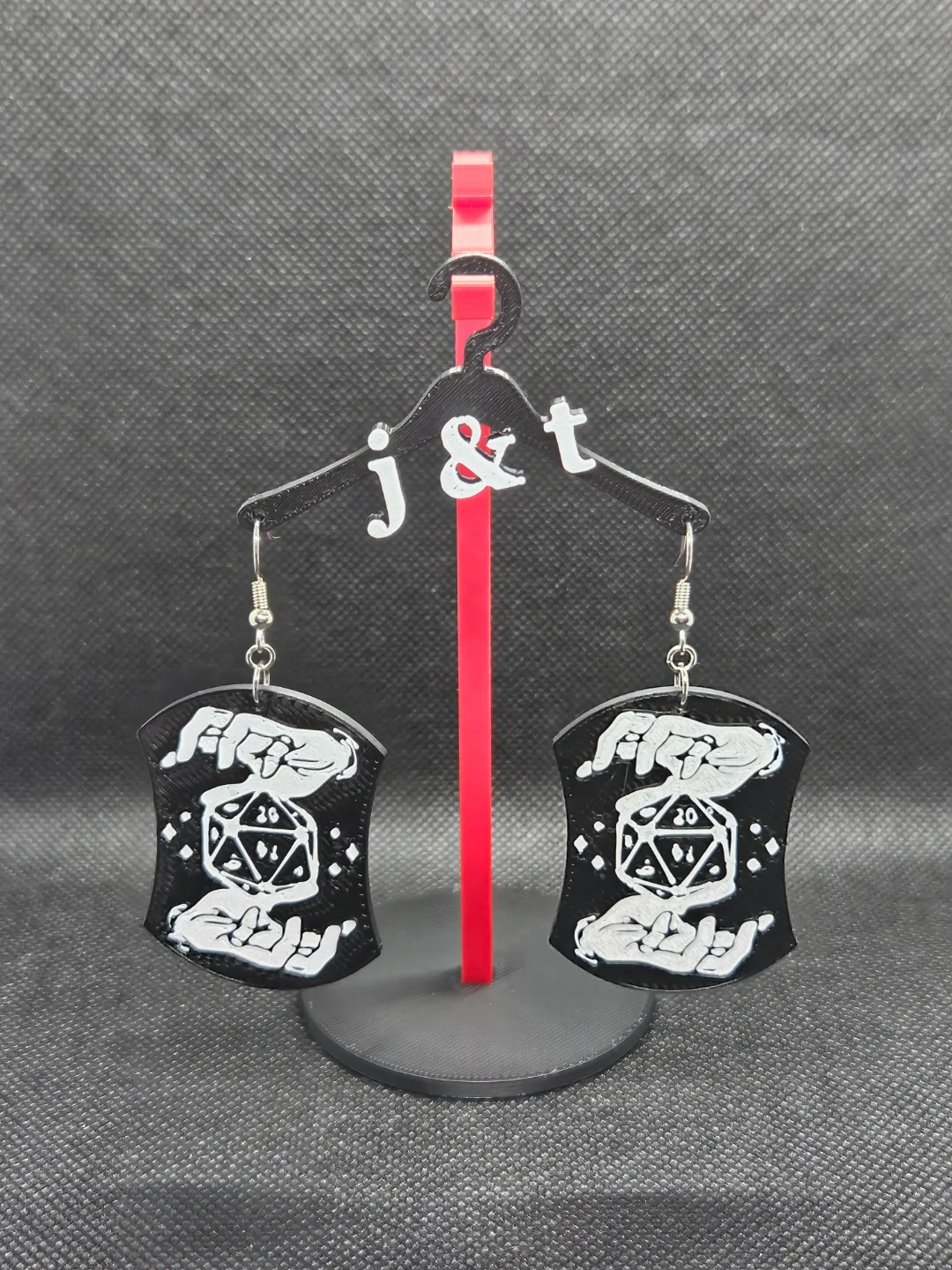 Dungeon Master earrings view 2