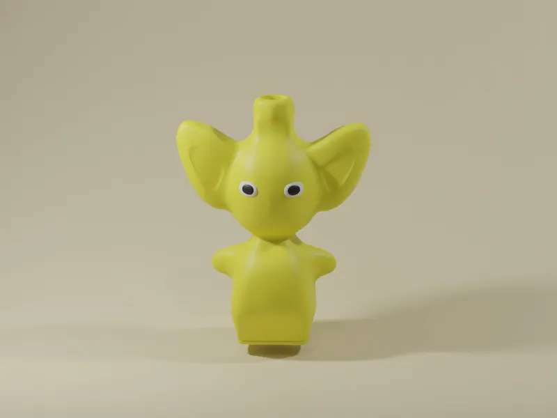 Pikmin Yellow Single Flower Vase