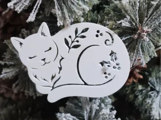Cat Christmas Ornament