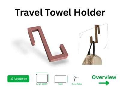 Individual Travel Towel Holder (Parametric Holder)