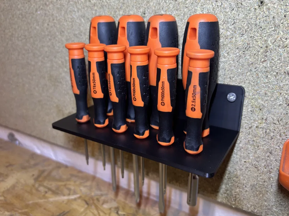 Wall mount for Werckmann Screwdriver Set - Free 3D Print Model - MakerWorld