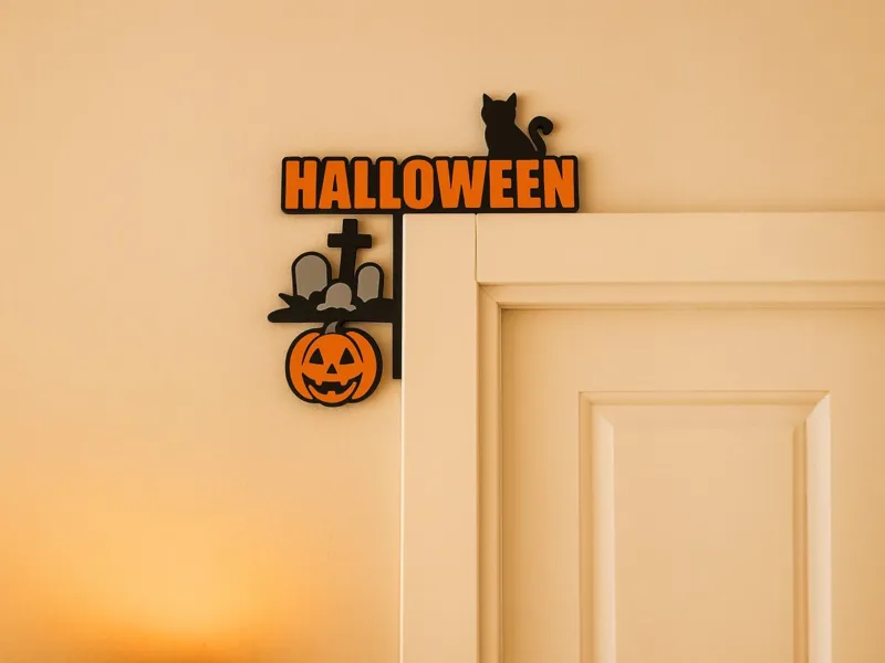 Halloween Door Corner