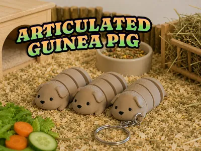 Mini Guinea Pig - Articulated Animal
