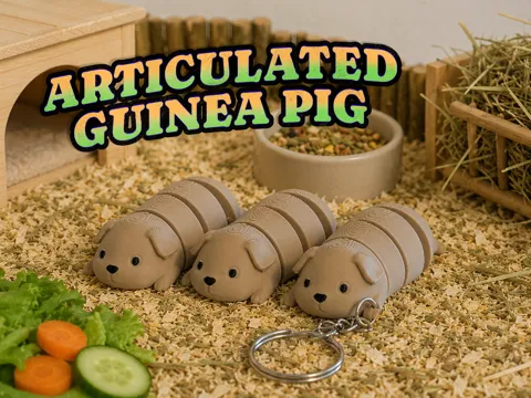 Mini Guinea Pig - Articulated Animal