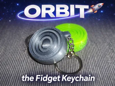 ORBIT – 3D Printable Fidget Keychain