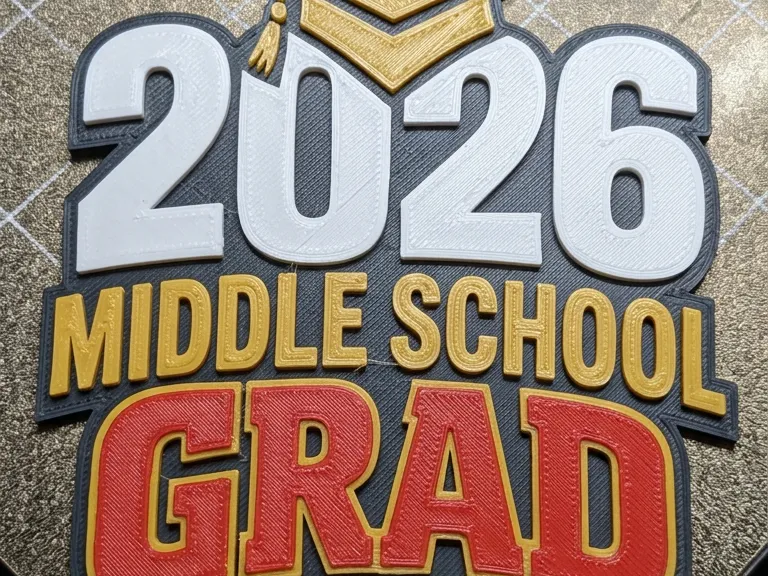 2026 Middle School Grad Hype Chain - Keychain