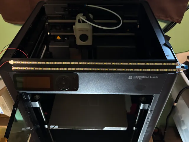 P1S LED Light Strip Holder (No Riser Needed)