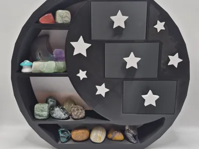 Star and Moon Shelf and Drawers