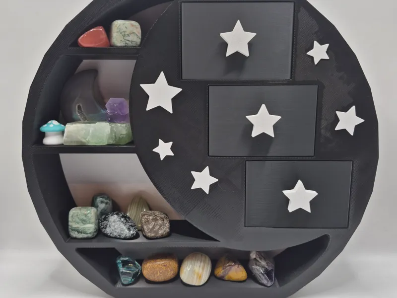 Star and Moon Shelf and Drawers
