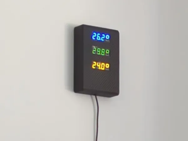 Boîtier pour horloge à 3 afficheurs 7 segments