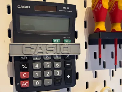 IKEA Skadis - Casio Calculator