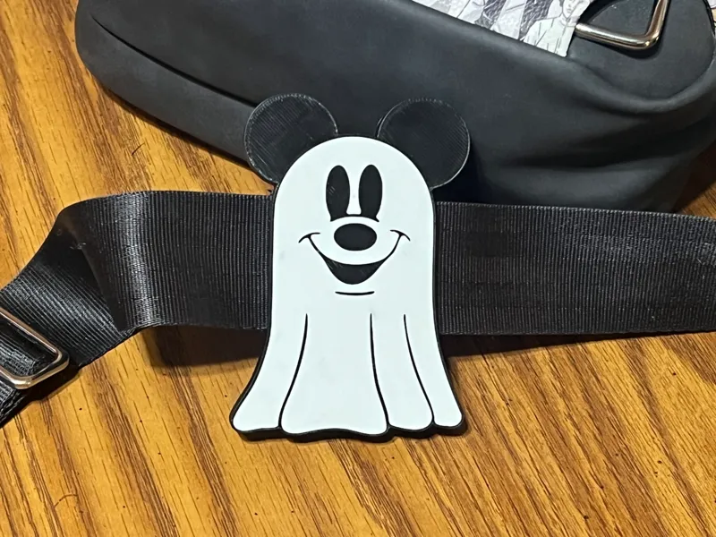 Mickey Mouse Ghost Bag Strap Charm