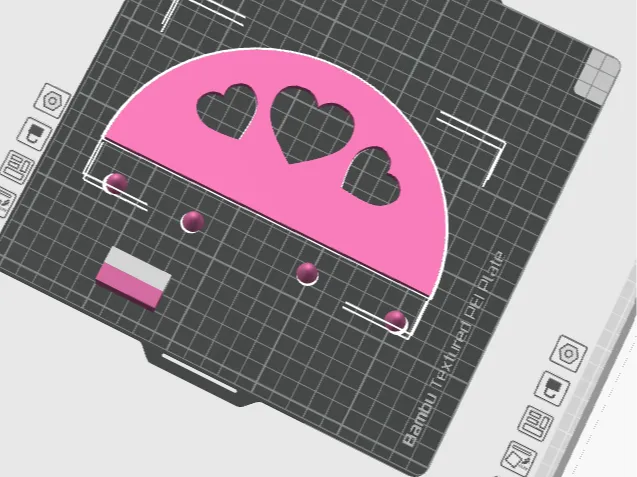 Heart doll bed