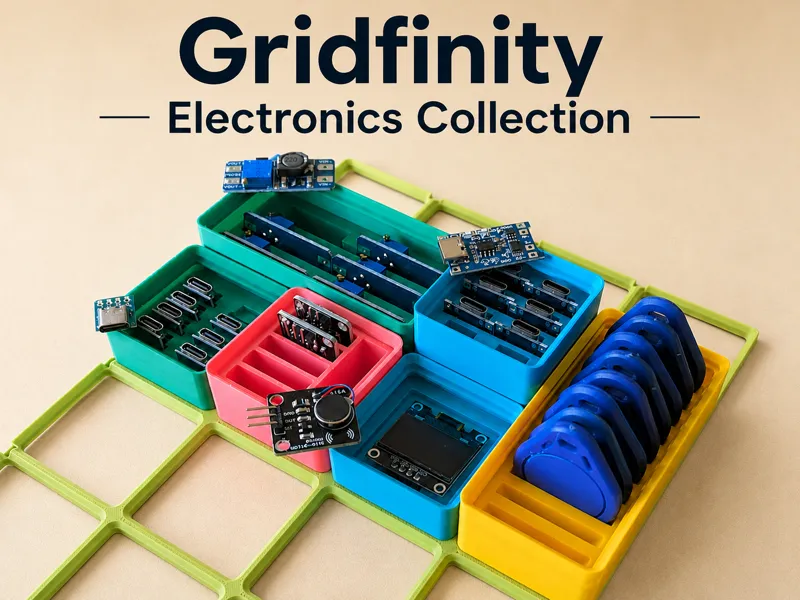 Gridfinity Electronics Collection