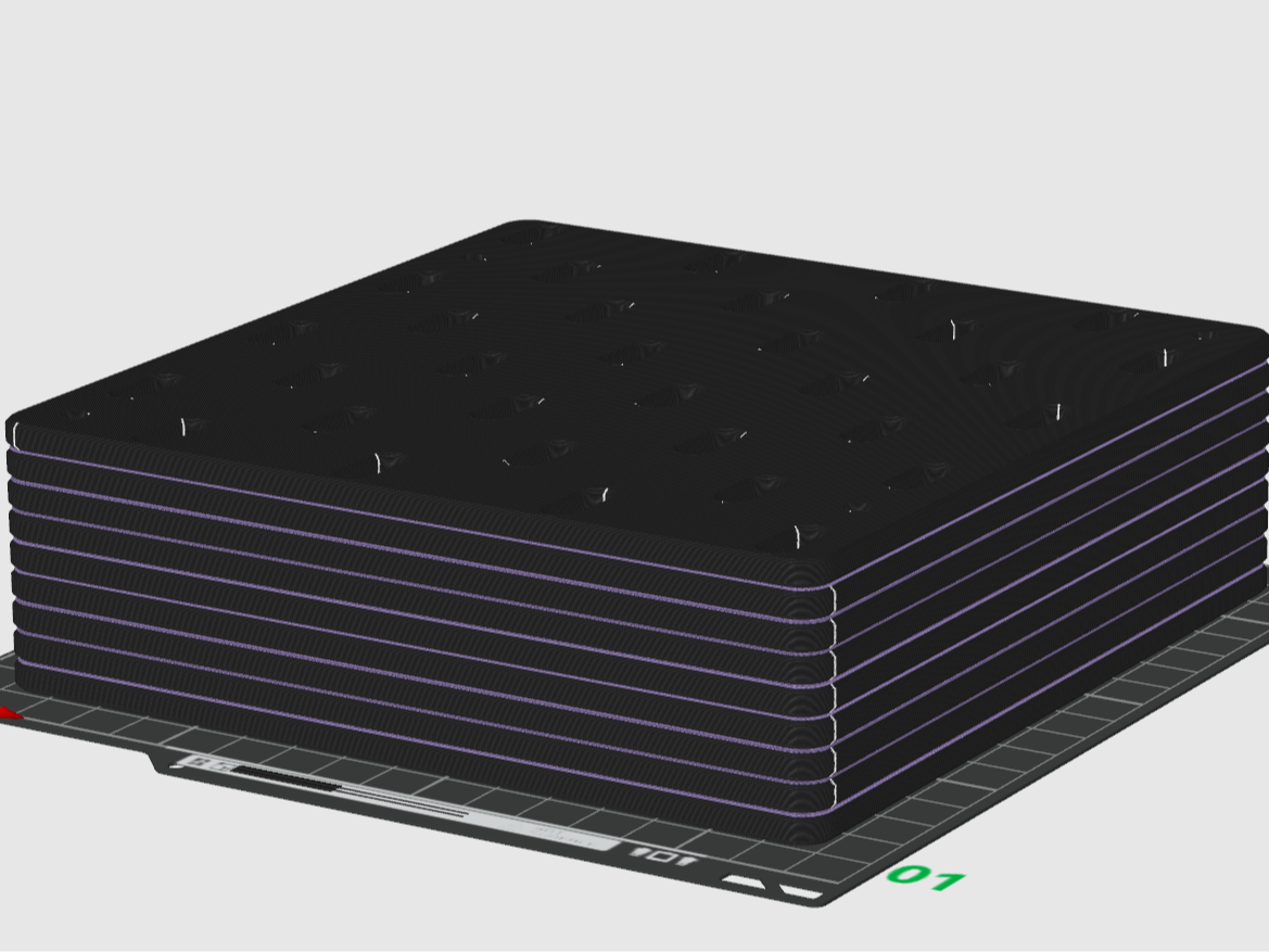 Painel Skadis 160x160 - Empilhado - PLA + PETG