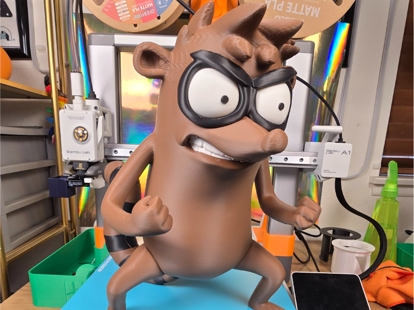 Rigby Statue Character Regular Show - HAMBONING!