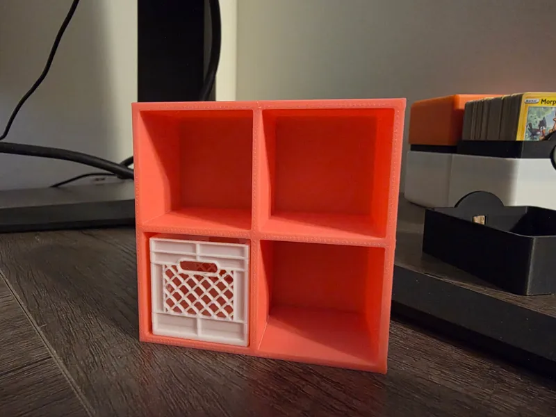 Milk Crate Shelf