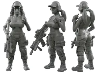 女兵人