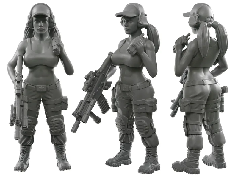 女兵人