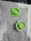 outer ring, bit and weight balls.