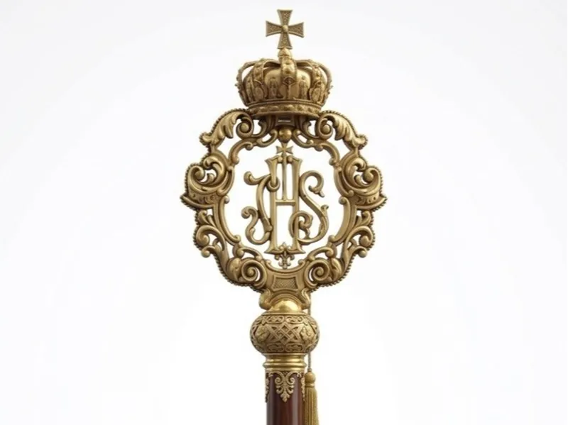 decoracion baston de mando procesion