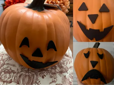 Jack O Lantern DIY kit (Pumpkin decorating kit)