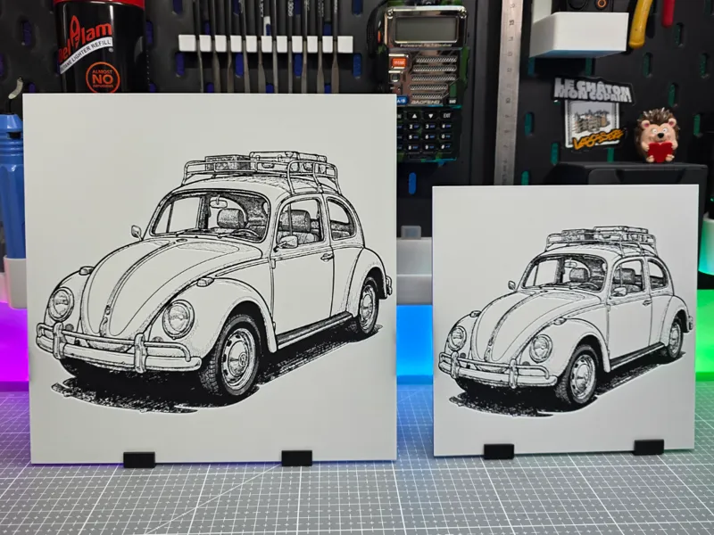Volkswagen Coccinelle - Hueforge - 3 Colors