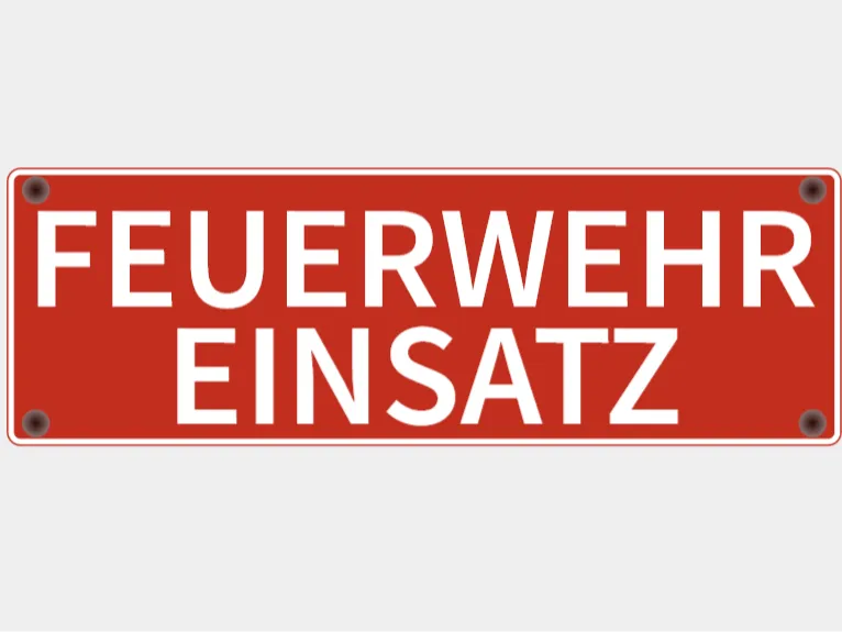 Sonnenblendschild FEUERWEHR EINSATZ
