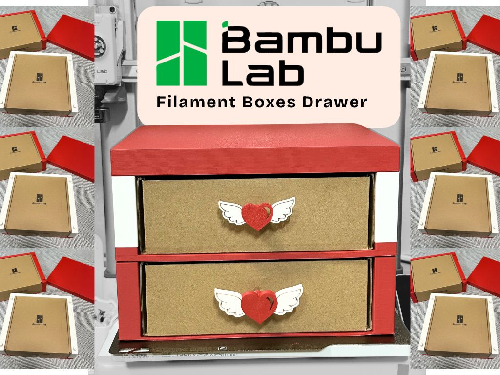 Stackable Bambulab Filament Box Drawer 