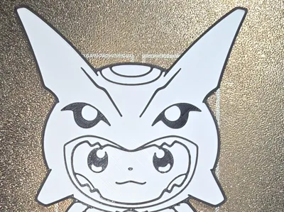 Poncho Pikachu Rayquaza Coloring Panel