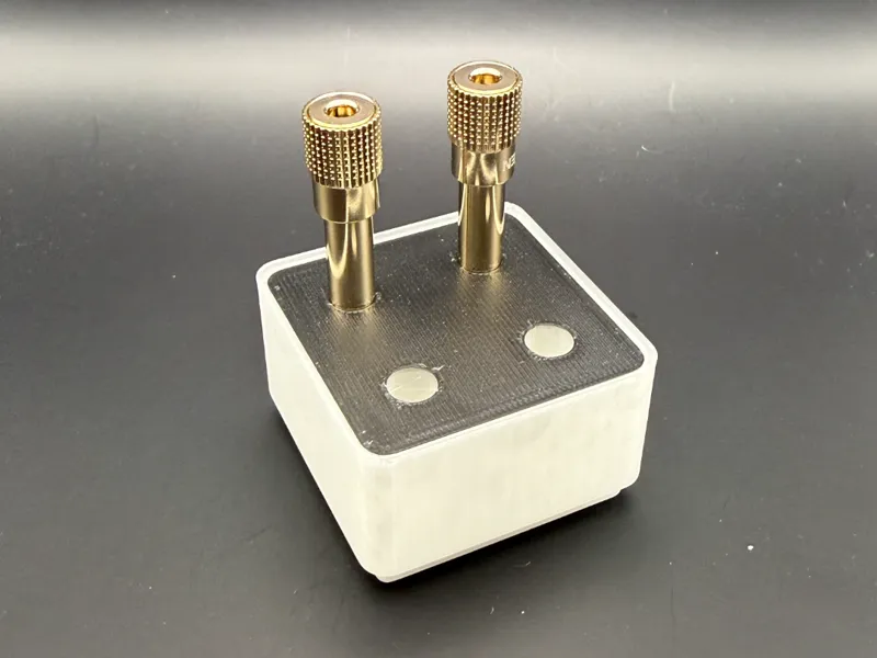 Gridfinity Bin 1x1 – 6.3mm Jack Adapter Holder