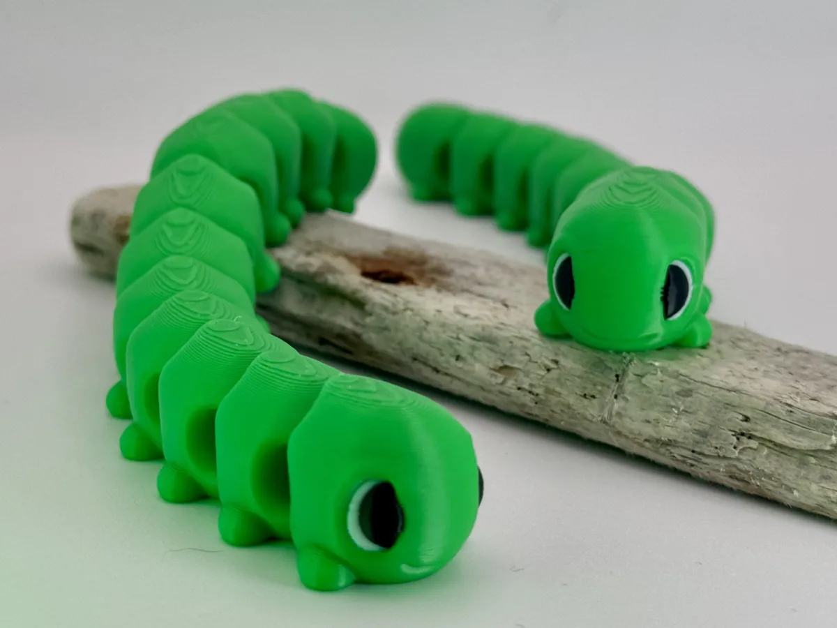 Wigglebug Caterpillar - Flexi Creature Friend - Free 3D Print Model ...