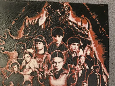 Stranger Things 2d multicolor picture