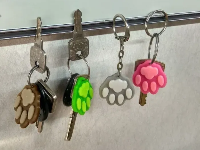 paw keychain