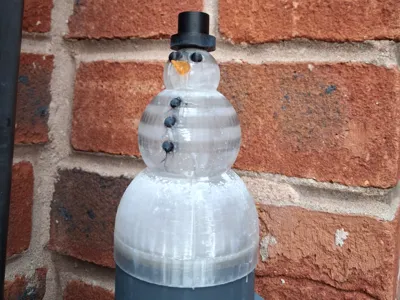 outdoor snowman light cover