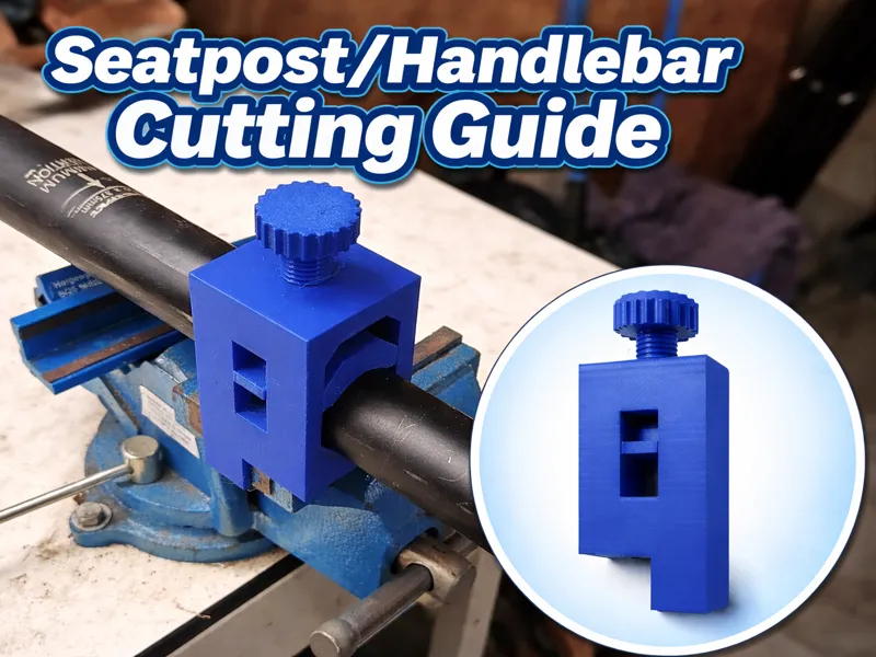 Seatpost / handlebar / fork steerer cutting guide
