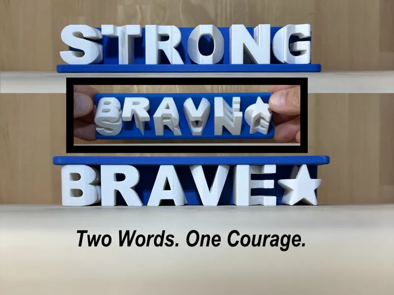 STRONG ⇄ BRAVE – A Message of Courage