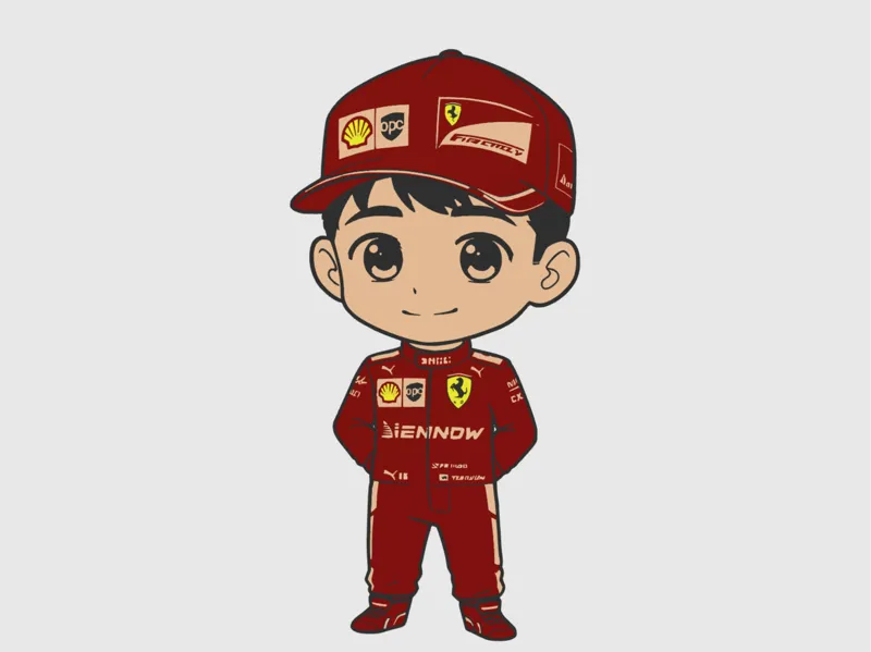 Charles Leclerc Chibi