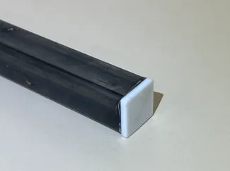 End cap/cover for 20mm aluminum profile tubes
