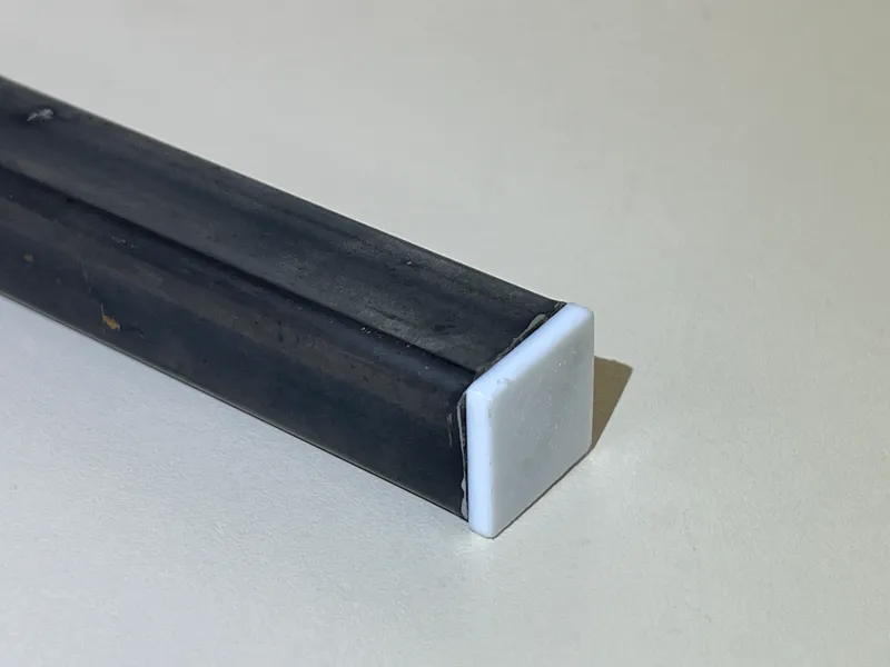 End cap/cover for 20mm aluminum profile tubes