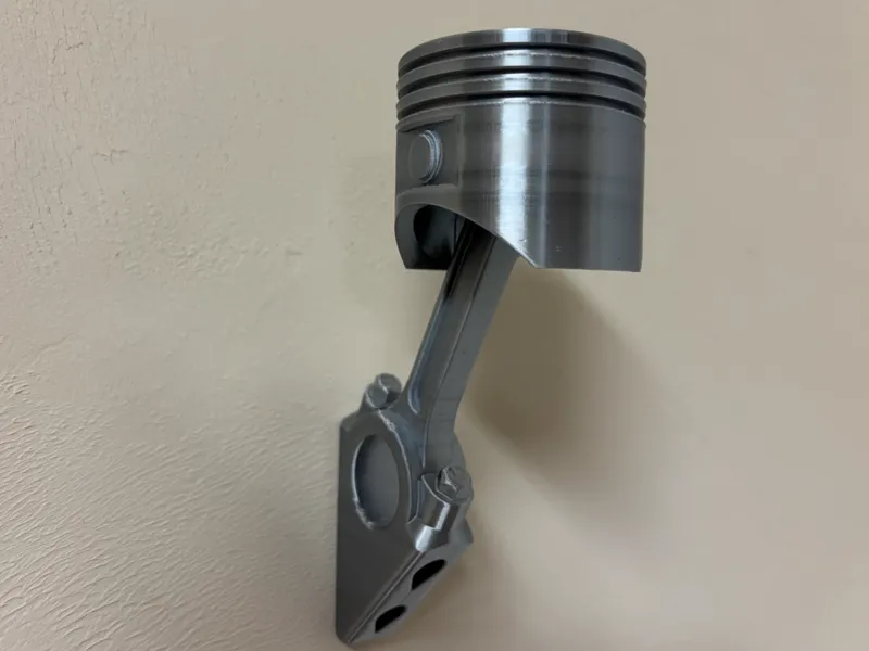 Piston and connecting rod hat rack