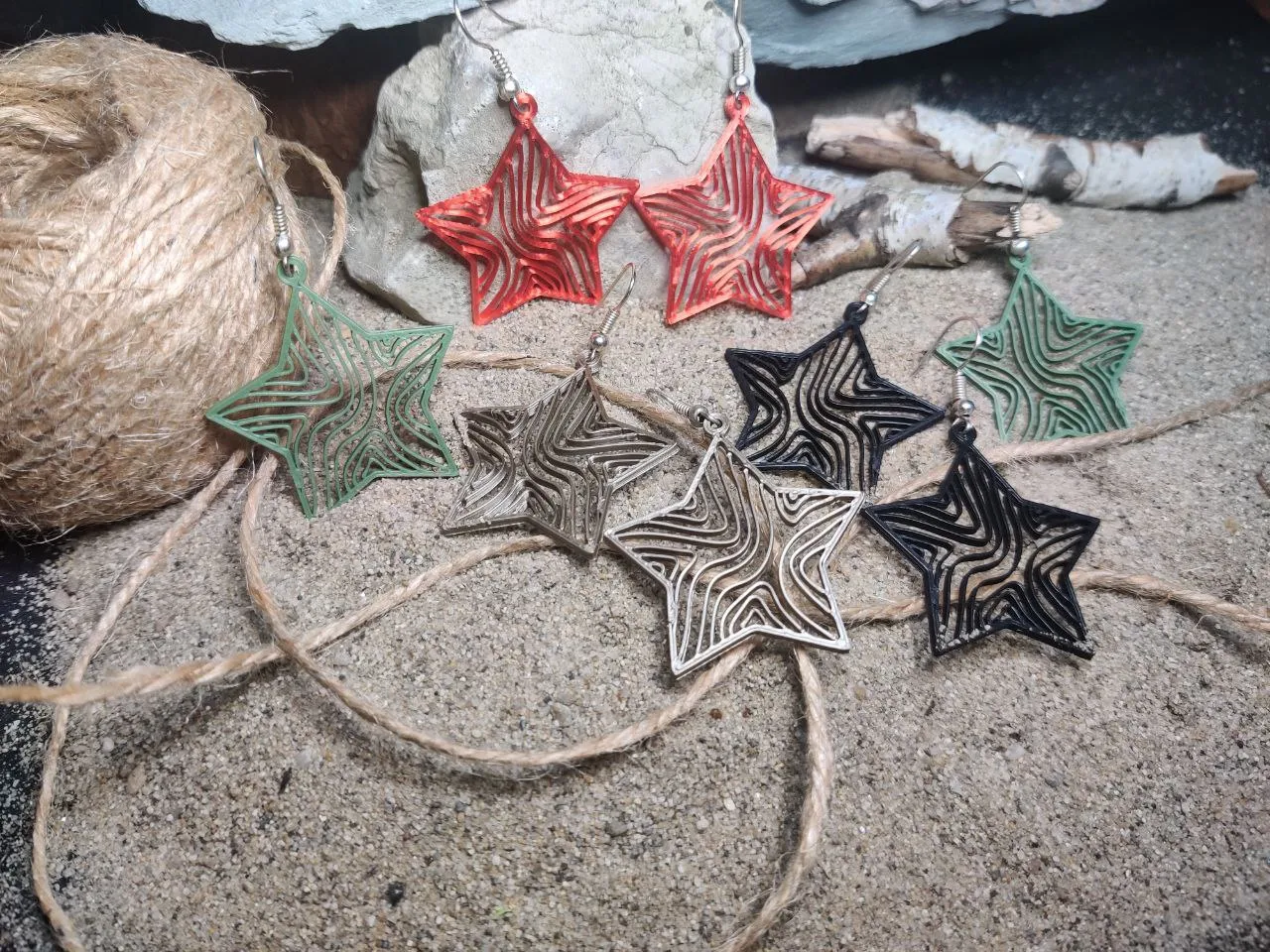 ISO-Star — Christmas Star Earring view 2
